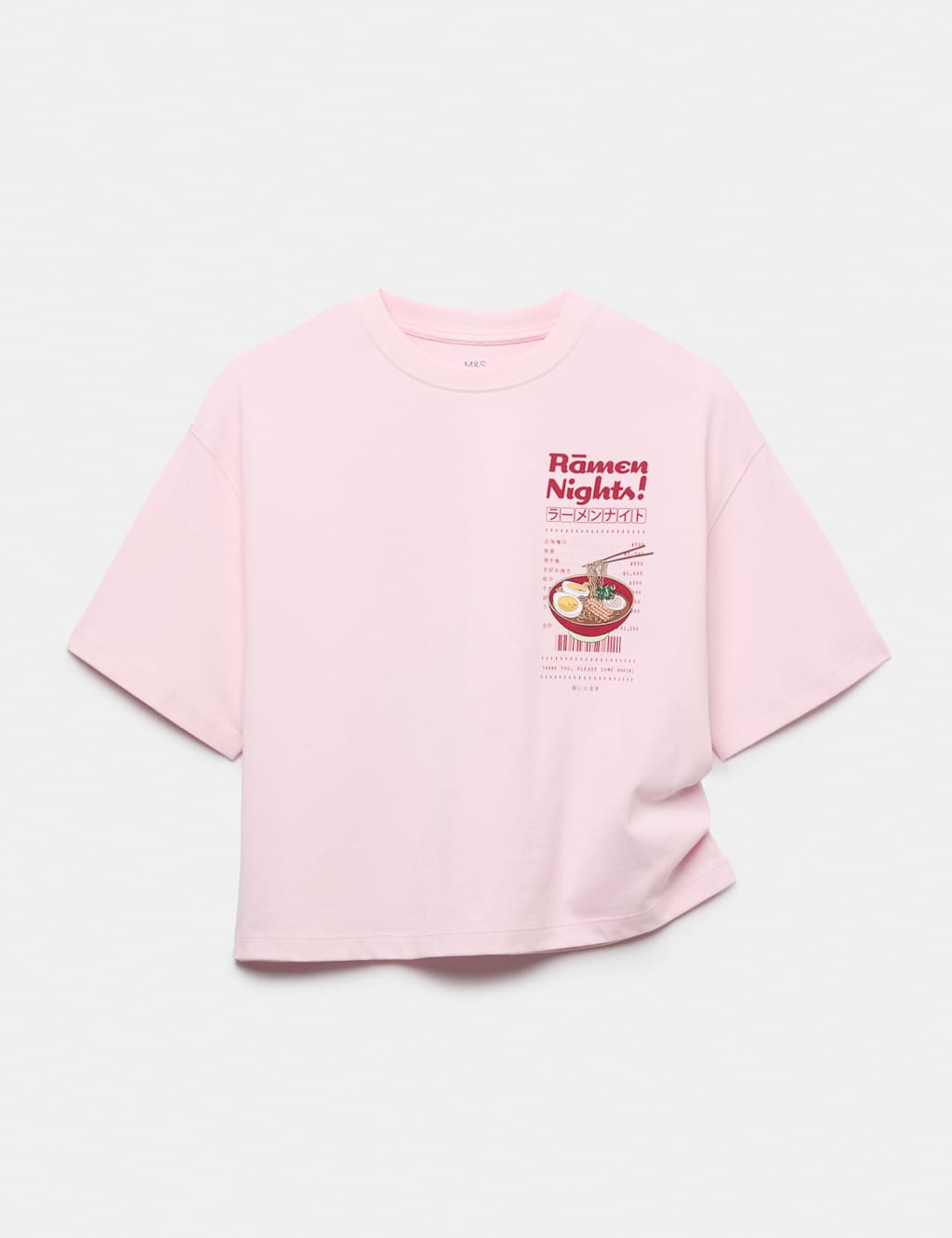 M&S Girls Pure Cotton Food Graphic T-Shirt (6-16 Yrs) - 15-16 Years - Pink