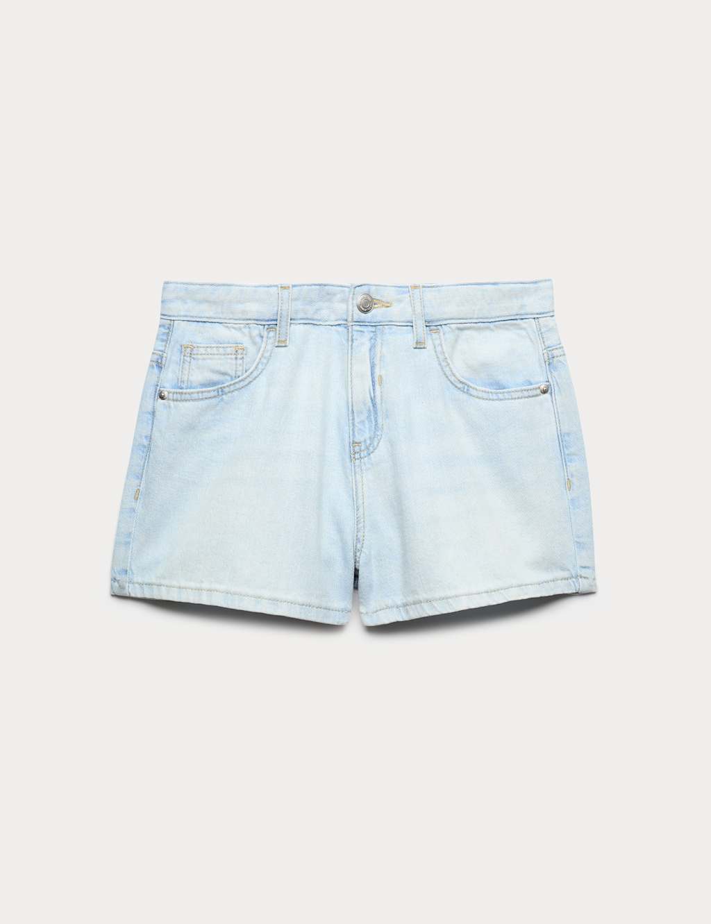 M&S Girls Denim Shorts (6-16 Yrs) - 15-16 Years - Light Denim