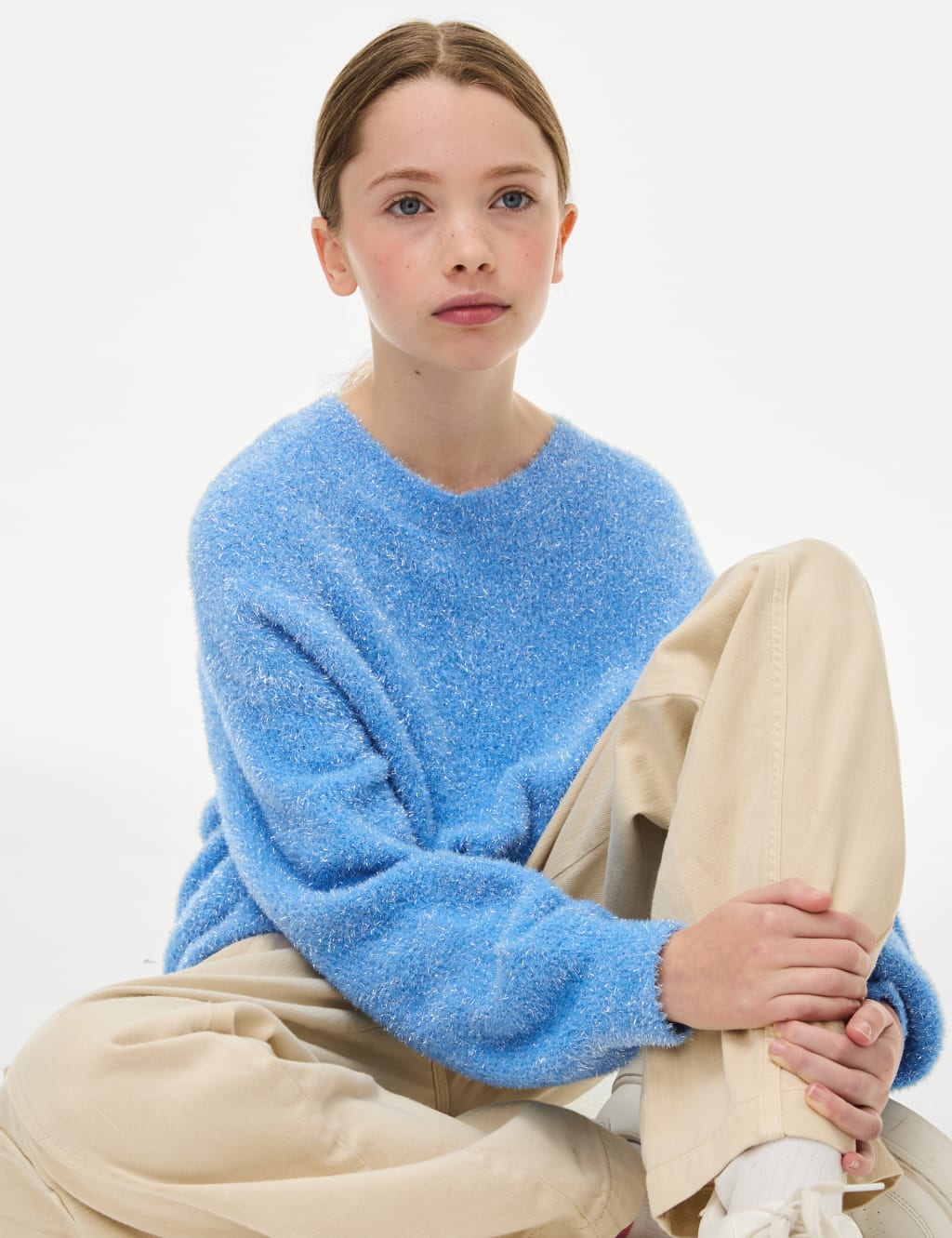 Girls blue jumper new arrivals