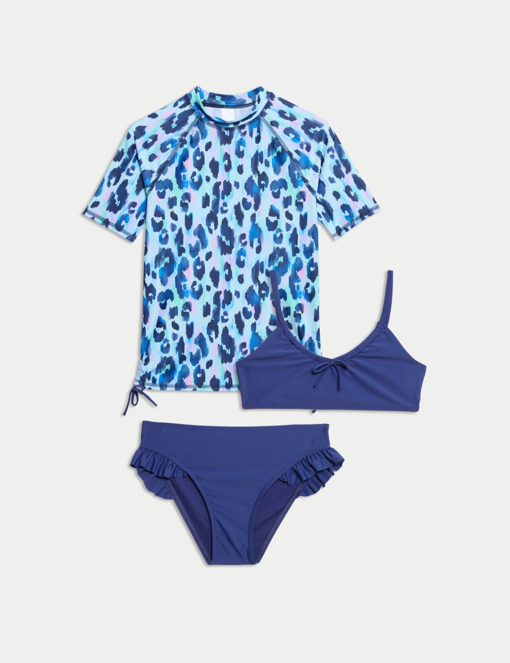 3pc Animal Print Swim Set (6-16 Yrs)