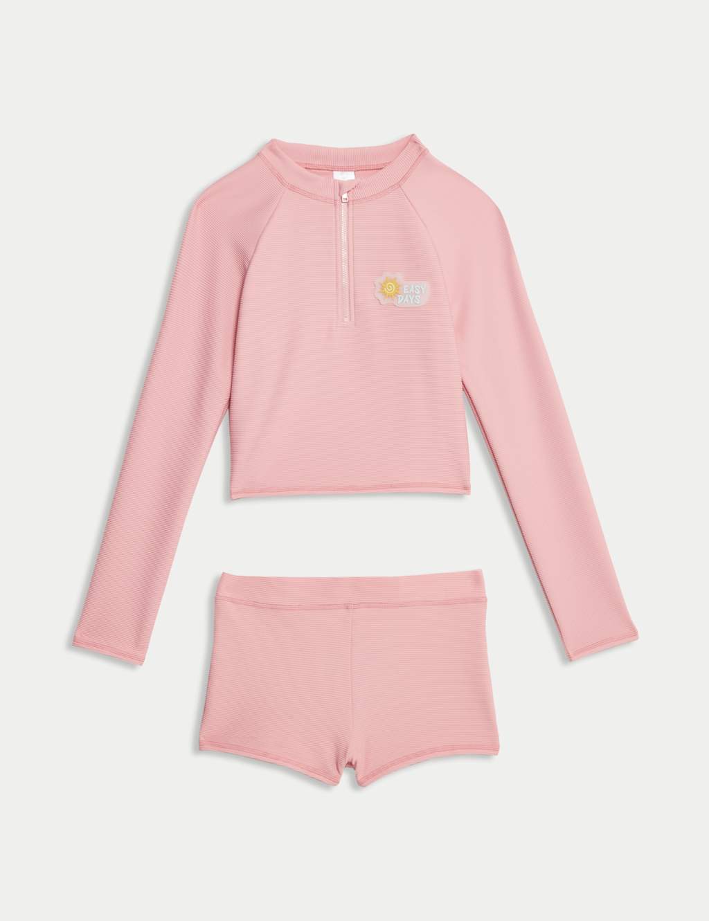 2pc Long Sleeve Rash Vest Set (6-16 Yrs)