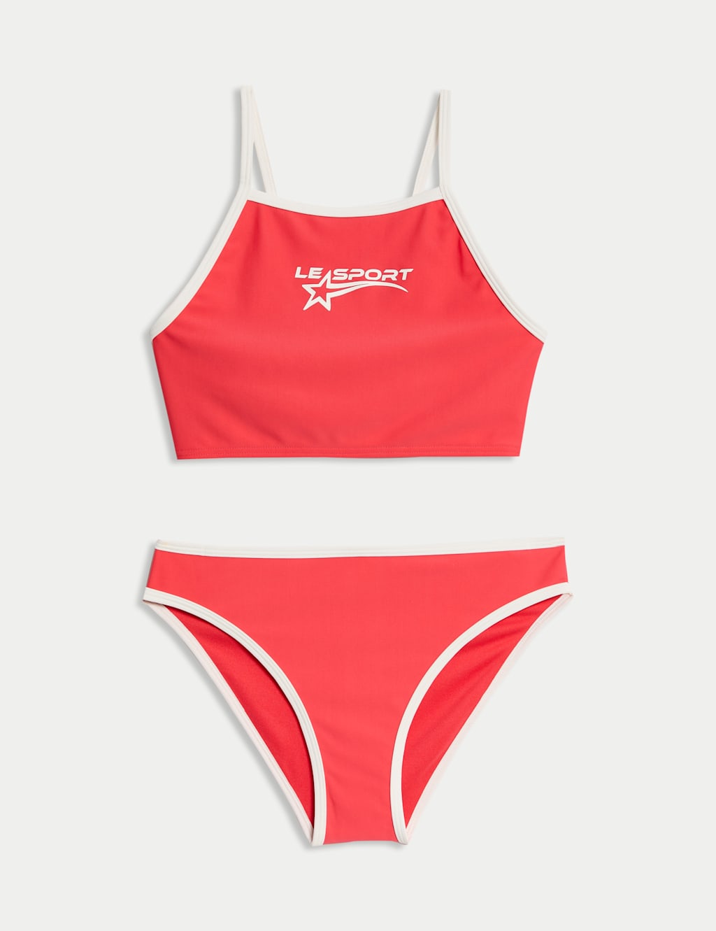 2pc Graphic Contrast Trim Bikini (6-16 Yrs)