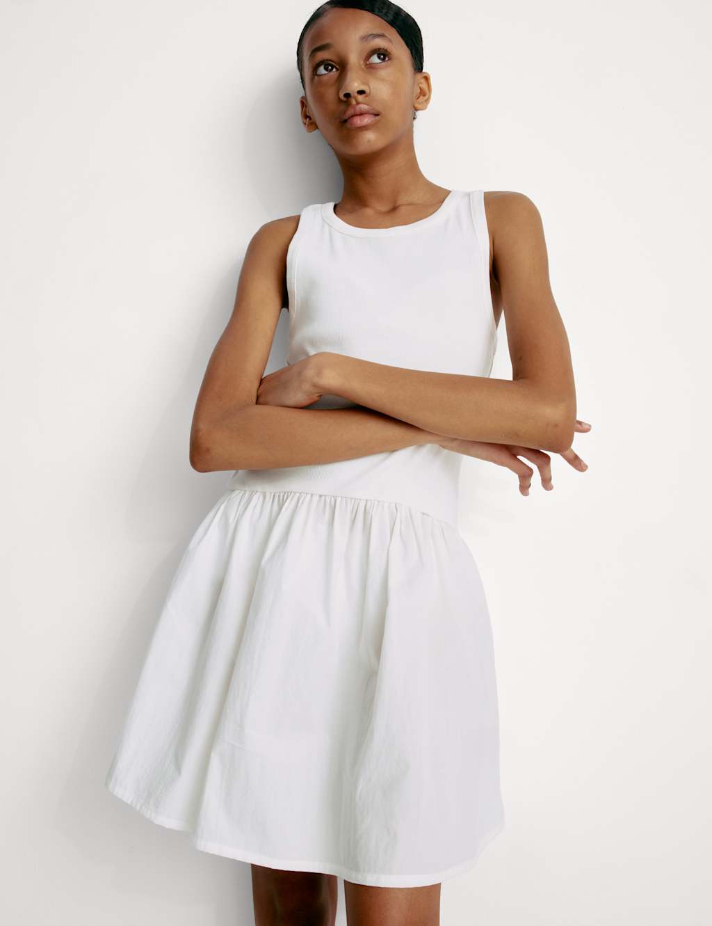 Cotton Rich Ribbed Dress (2-16 Yrs)