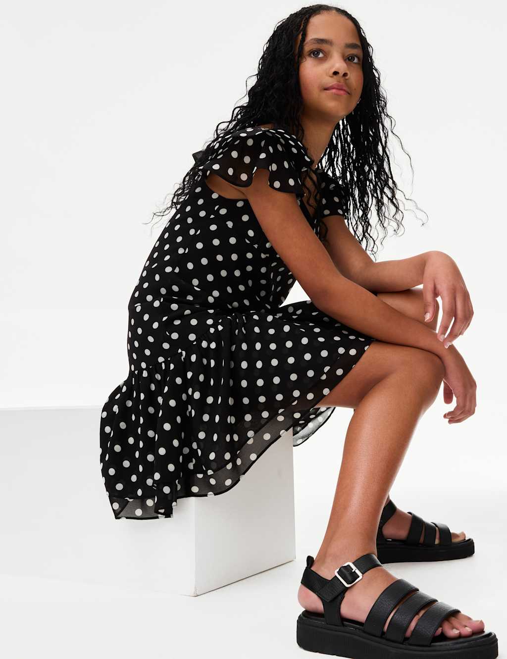 Floral Frill Dress (6-16 Yrs)