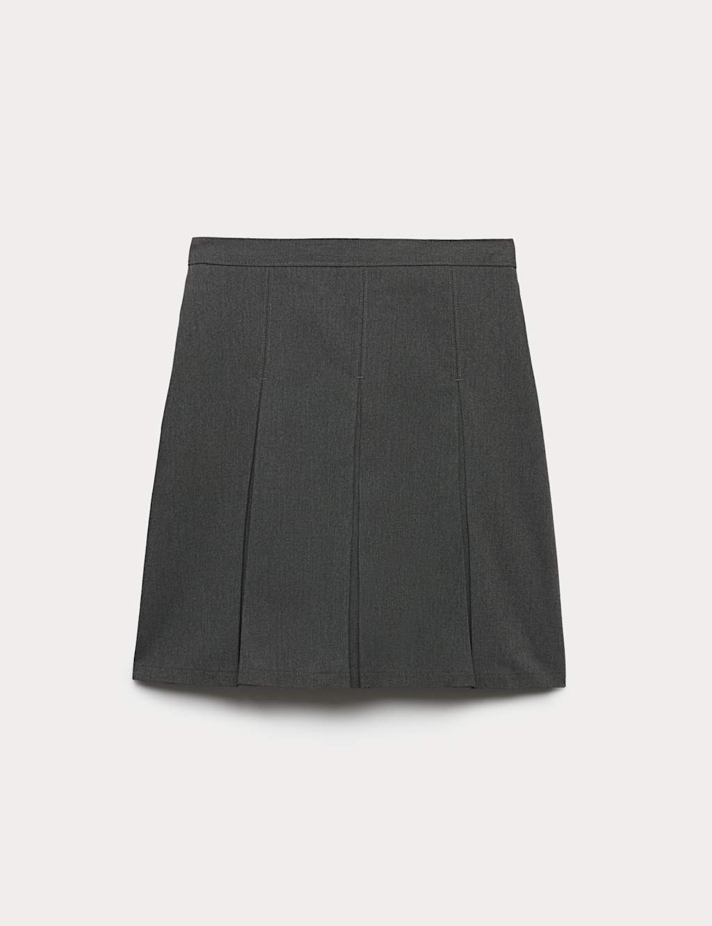 M&S Girls Plus Fit Permanent Pleats School Skirt (2-18 Yrs) - 15-16 Years - Grey