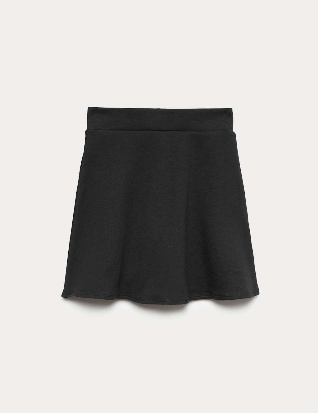 M&S Girls Jersey School Skort (2-18 Yrs) - 17-18 Years - Black