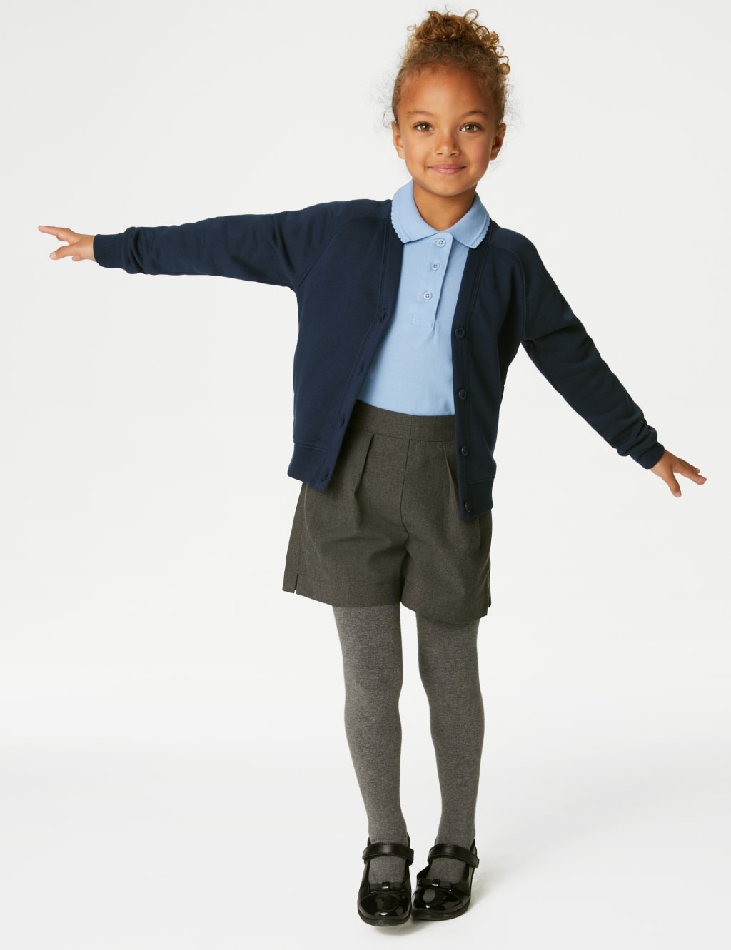 M&S Collection Girls Jersey School Cardigan (2-18 Yrs) - 15-16 - Navy, Royal Blue,Navy