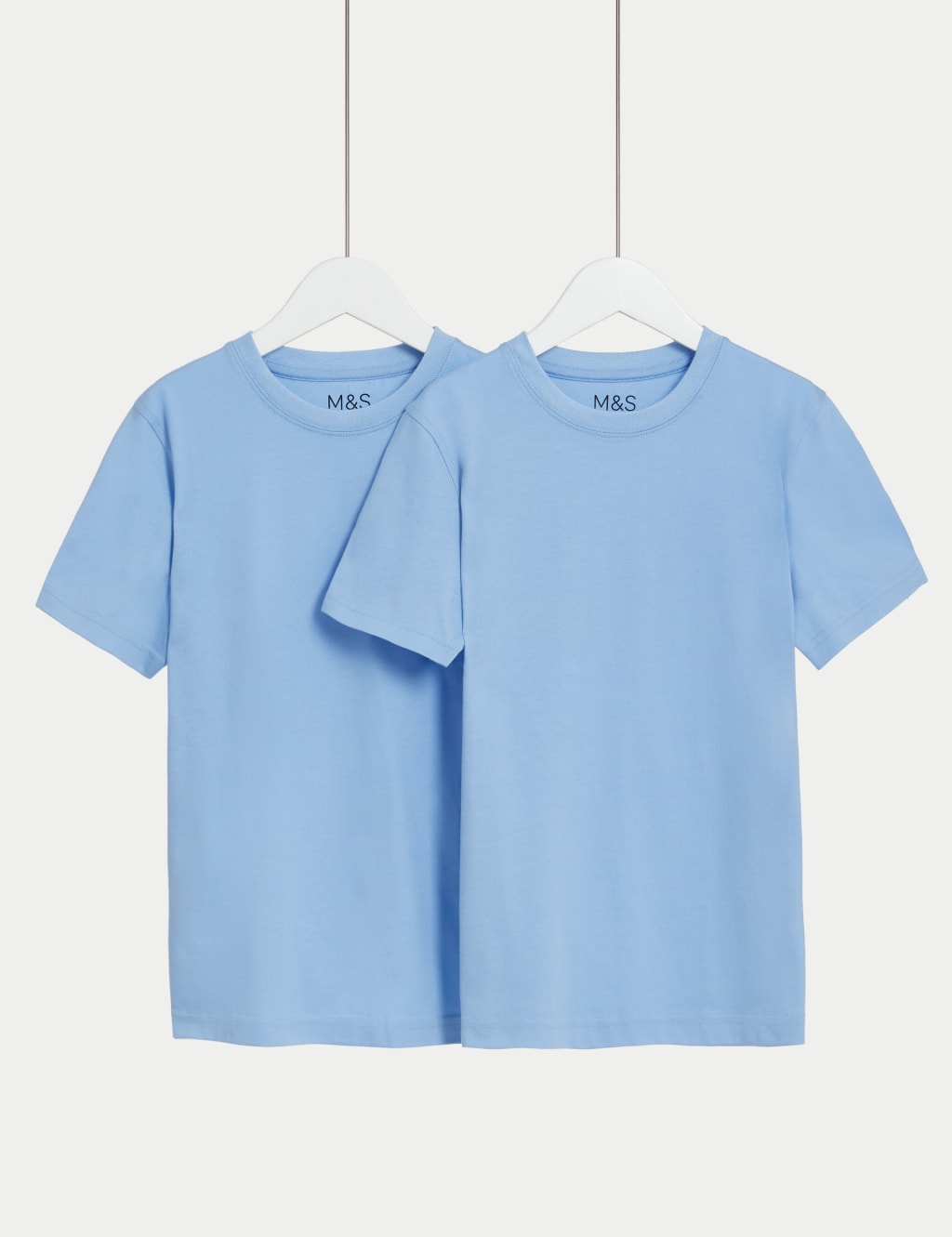 2pk Unisex Pure Cotton School T-Shirts (2-16 Yrs)