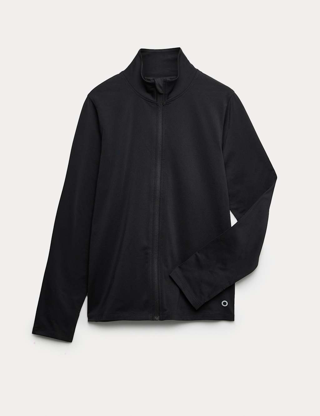 Goodmove Girls Zip Through Top (6-16 Yrs) - 15-16 Years - Black
