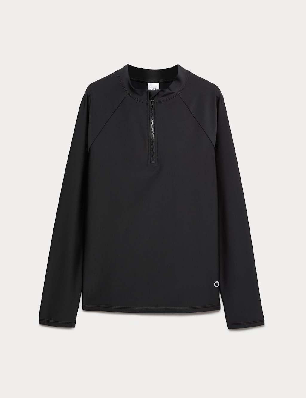Goodmove Boys Long Sleeve Rash Vest (6-16 Yrs) - 15-16 Years - Black