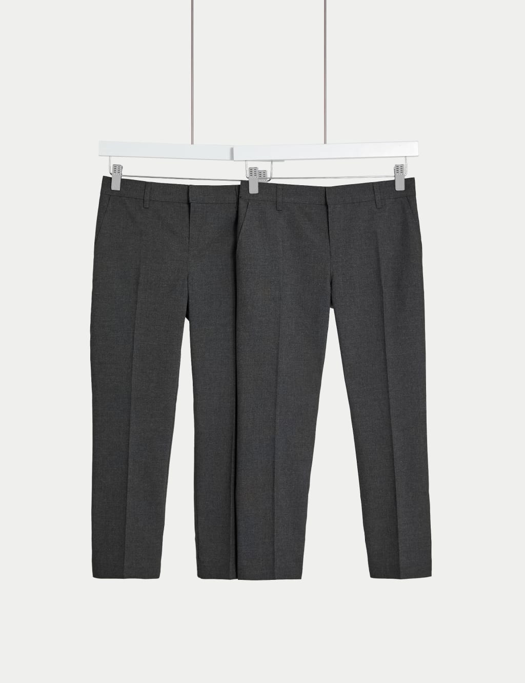 2pk Boys' Regular Leg Plus Waist School Trousers (2-18 Yrs)