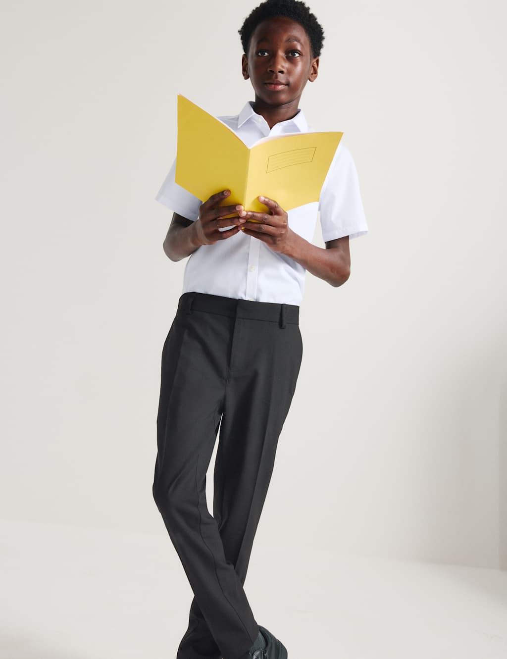 M&S Boys 2 Pack Super Skinny Leg School Trousers (2-18 Yrs) - 2-3 Years - Black
