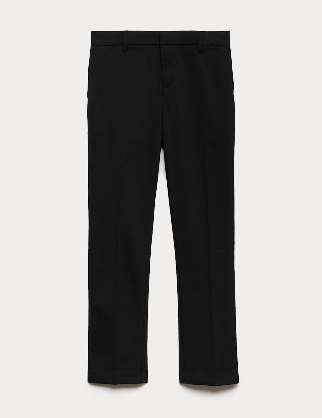 M&S Boys Slim Leg Slim Waist School Trousers (2-18 Yrs) - 17-18 Years - Black