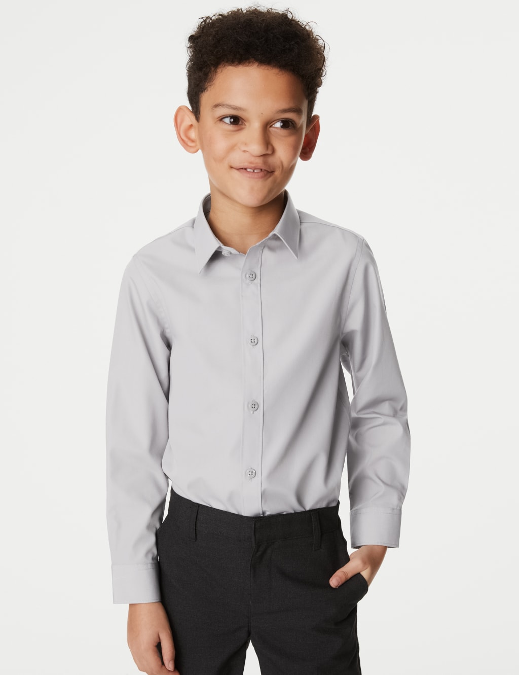 3pk Boys' Easy Iron School Shirts (2-16 Yrs)