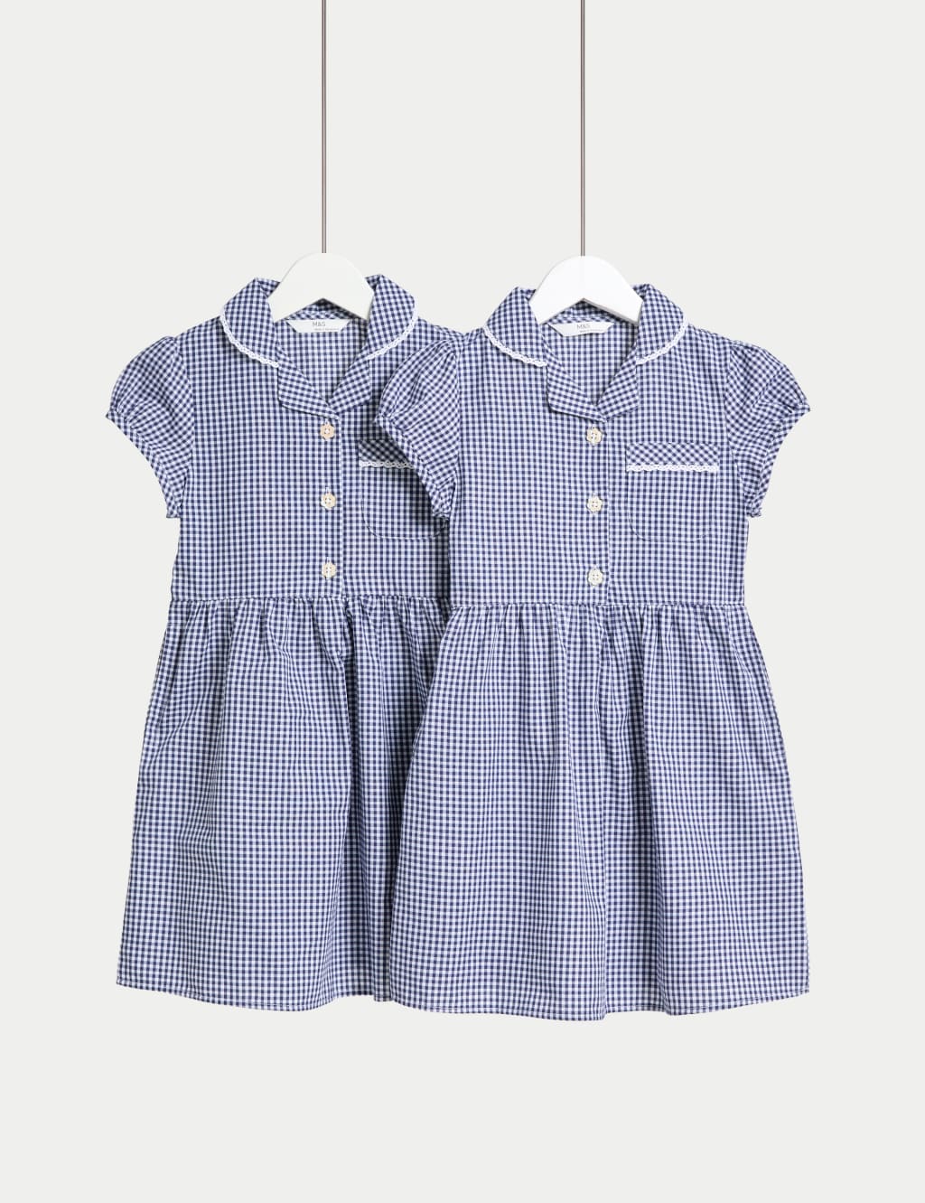 2pk Girls' Cotton Rich School Dresses (2-14 Yrs)