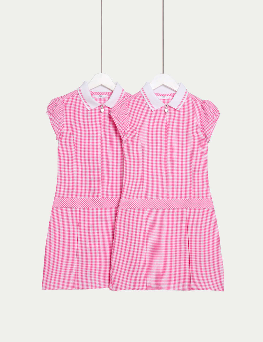 2pk Girls' Cotton Rich Gingham School Dress (2-14 Yrs)