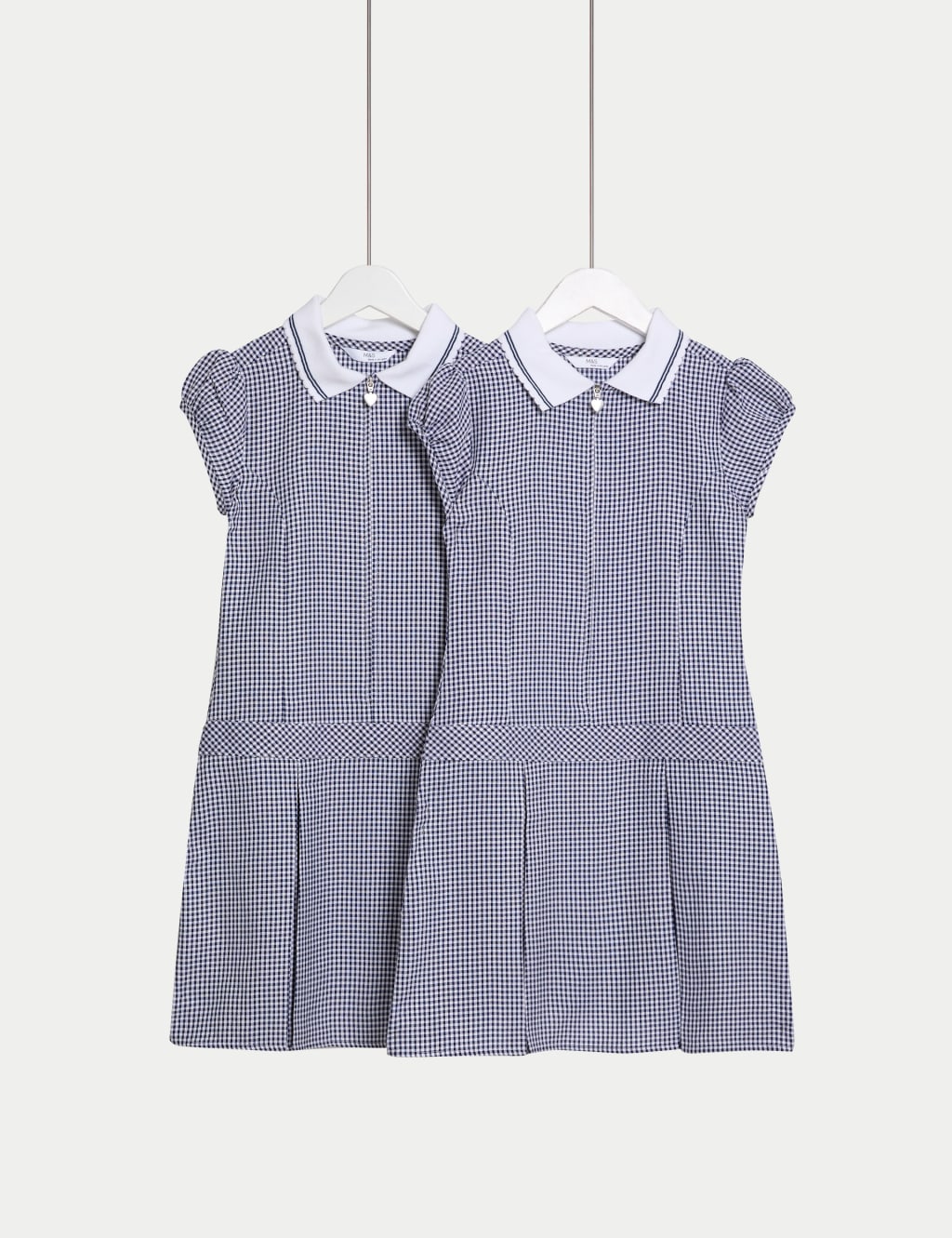 2pk Girls' Cotton Rich Gingham School Dress (2-14 Yrs)