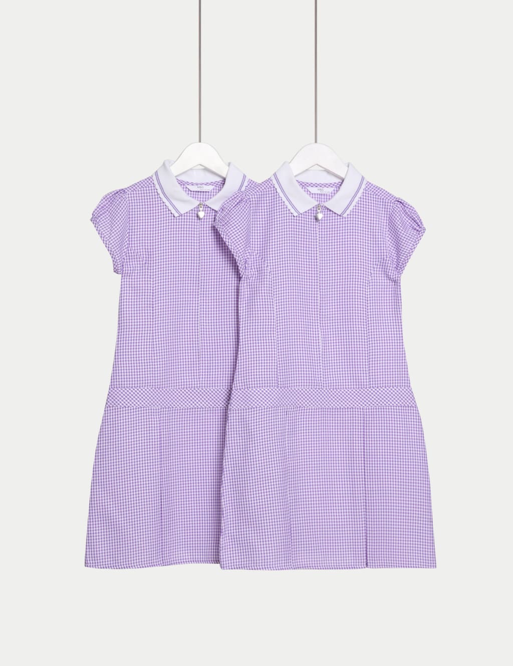 2pk Girls' Cotton Rich Gingham School Dress (2-14 Yrs)
