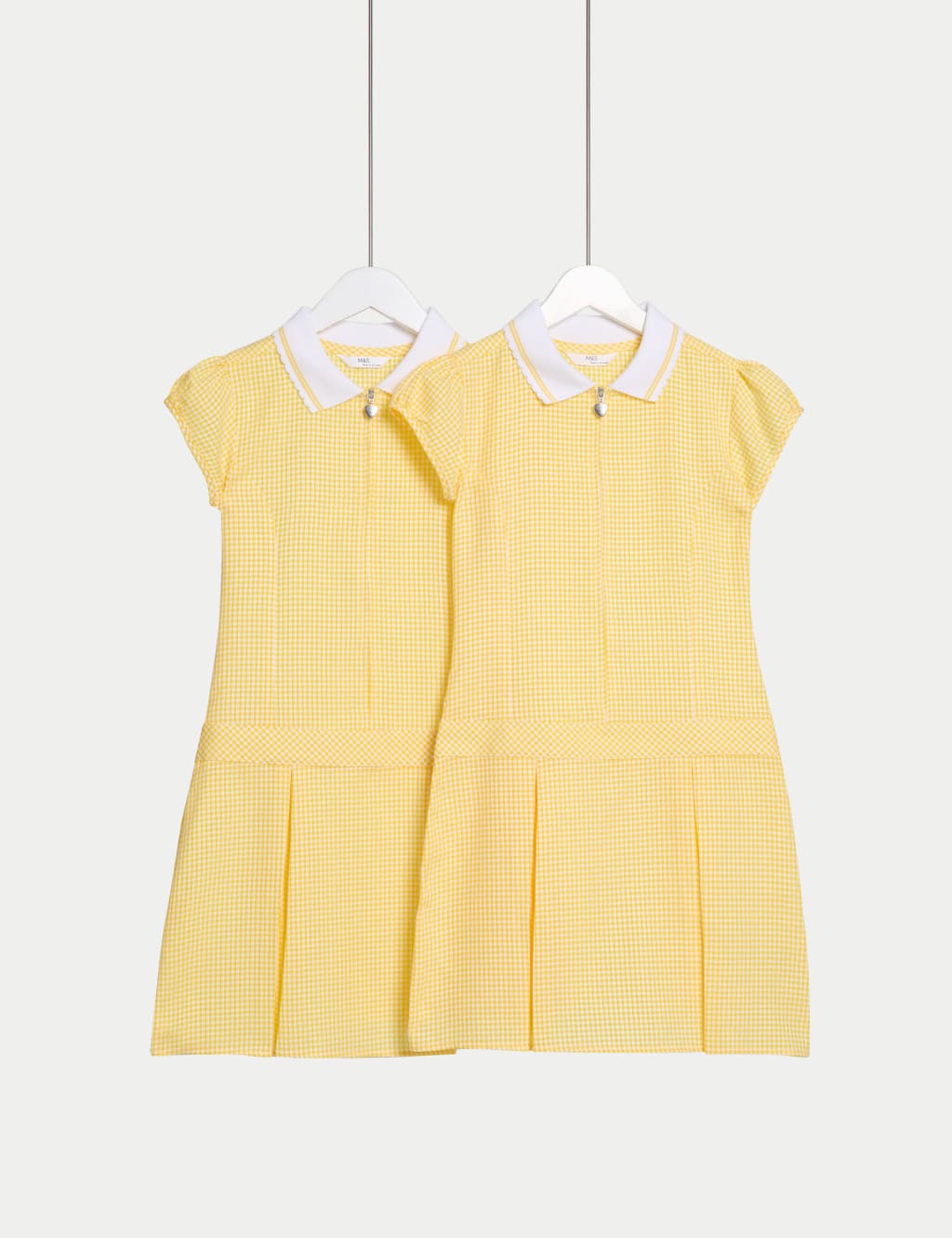 2pk Girls' Cotton Rich Gingham School Dress (2-14 Yrs)