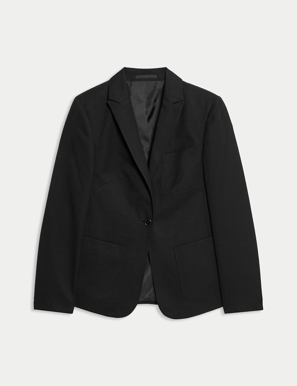 M&S Senior Girls' Slim Fit Blazer School Blazer Black