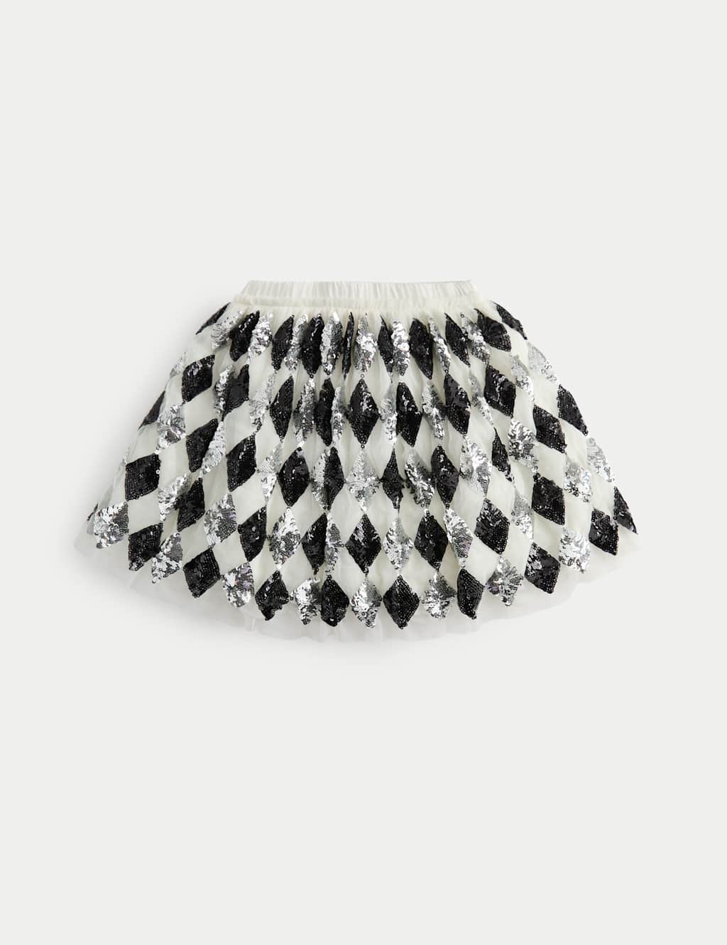M&S Girls Sequin Harlequin Mesh Tutu (2-10 Yrs) - 4-5 Years - Multi