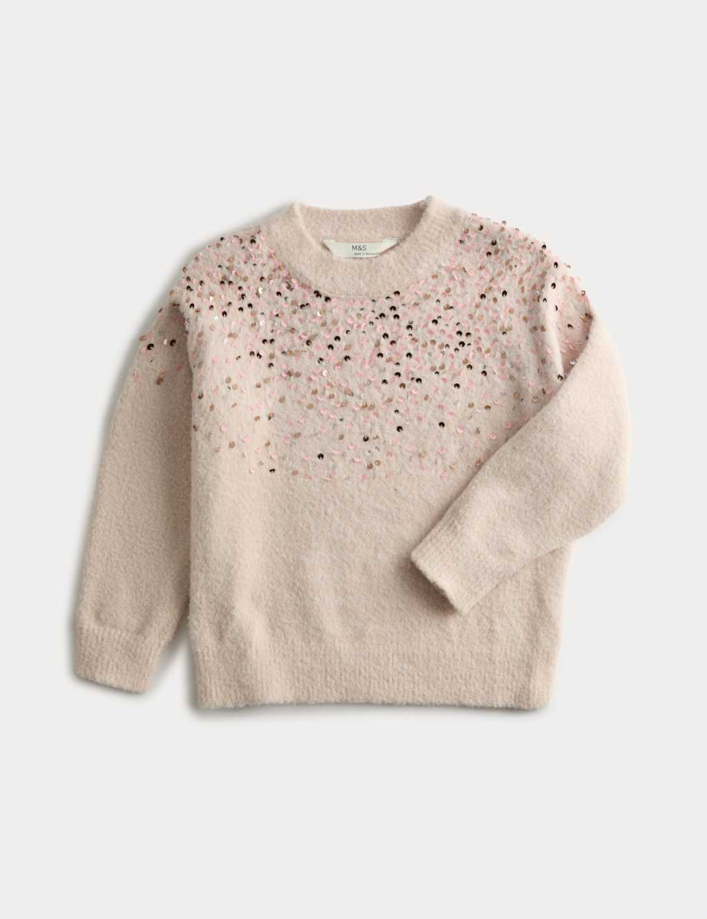 M&S Scatter Sequin Jumper (2-8 Yrs) Multi
