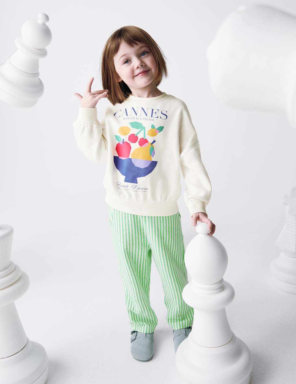 Cotton Rich Cannes Slogan Sweatshirt (2-16 Yrs)