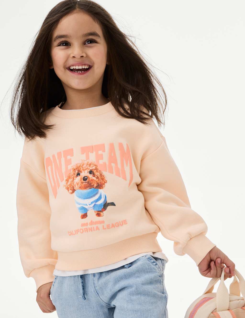 Cotton Rich Dog Graphic Sweatshirt (2-8 Yrs)