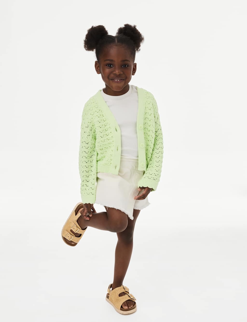 Pure Cotton Knitted Cardigan (2-8 Yrs)