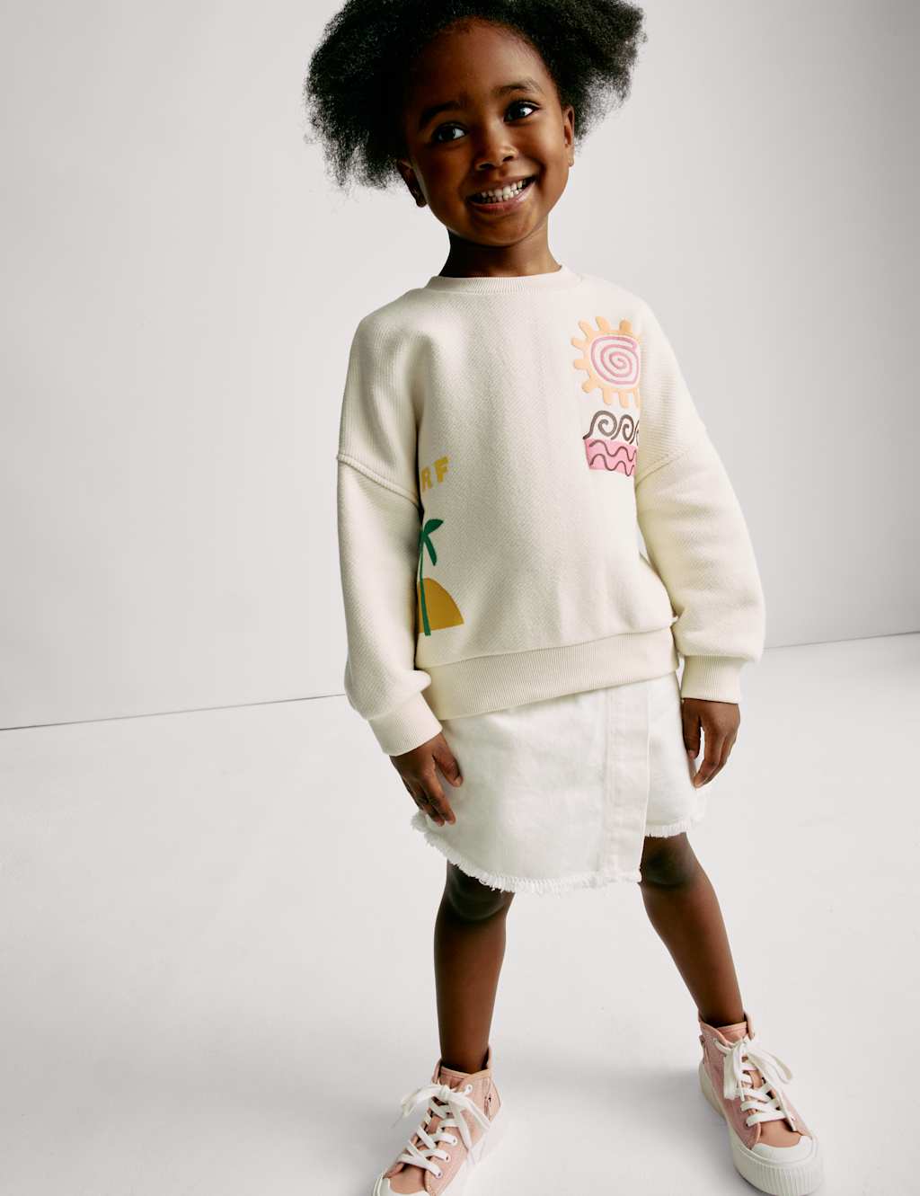 Cotton Rich Surf Graphic Sweatshirt (2-16 Yrs)