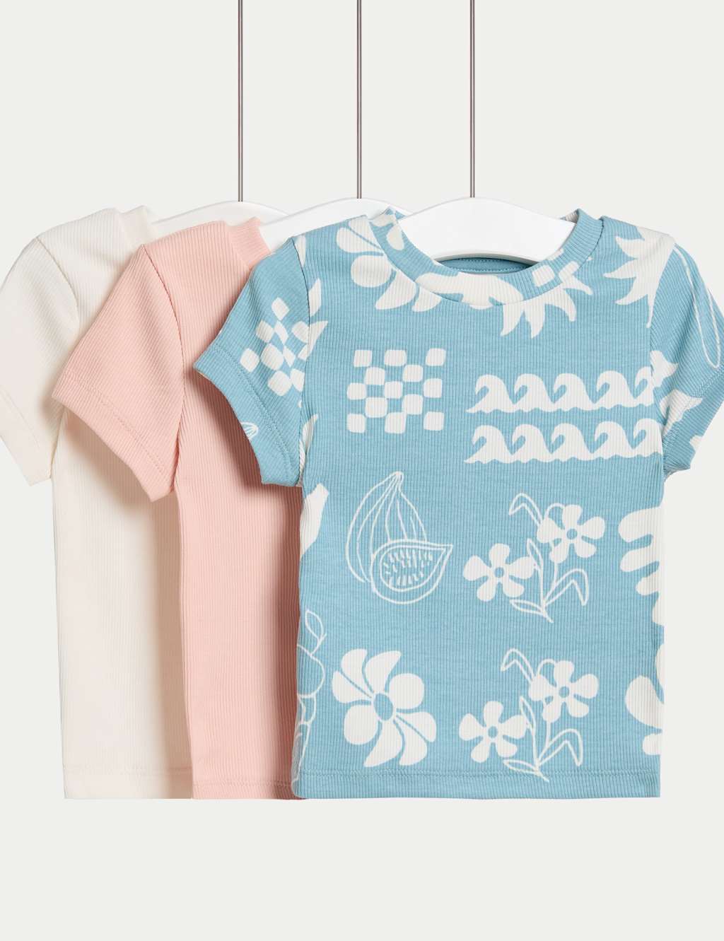 3pk Cotton Rich T-Shirts (2-8 Yrs)