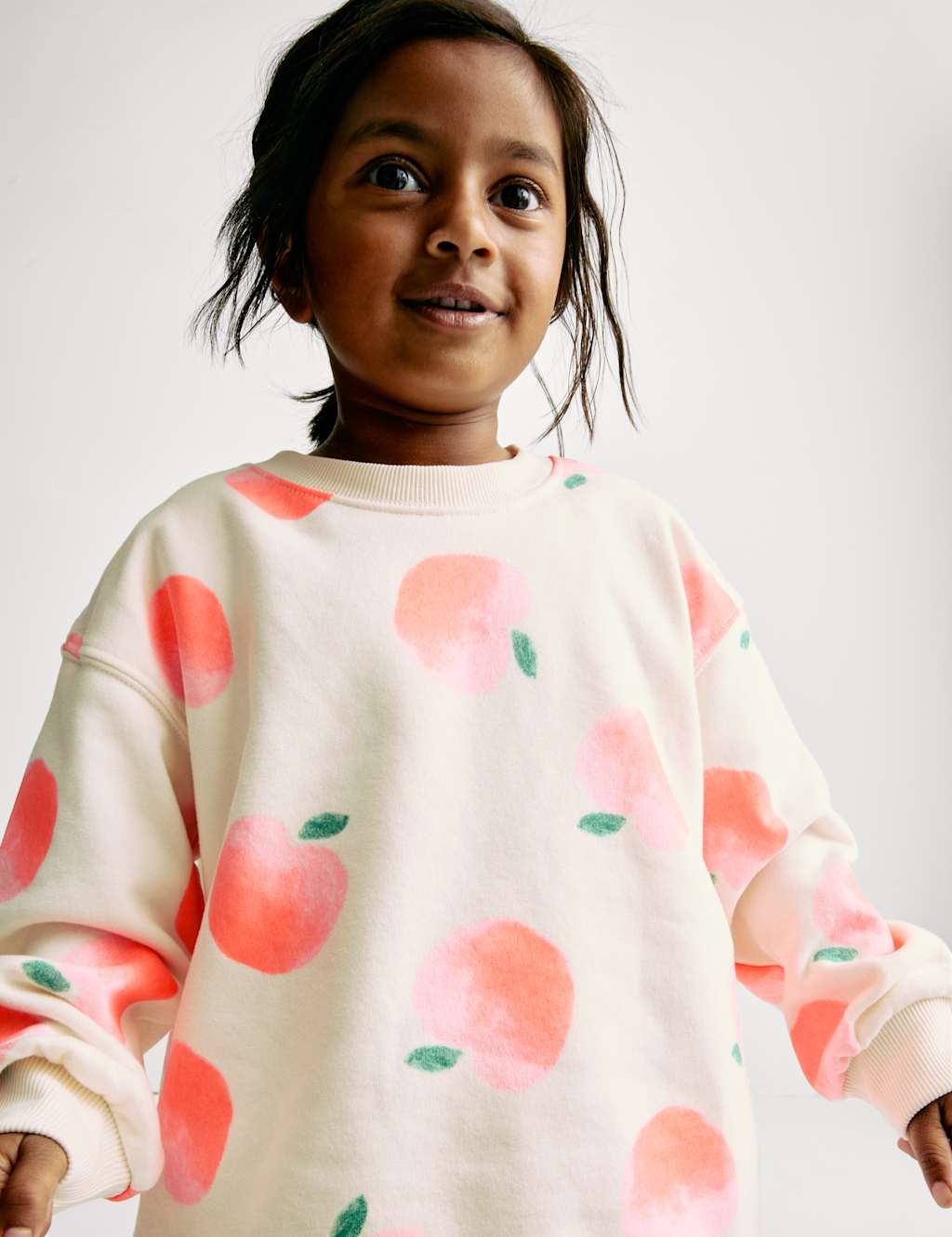 Cotton Rich Peach Sweatshirt (2-8 Yrs)