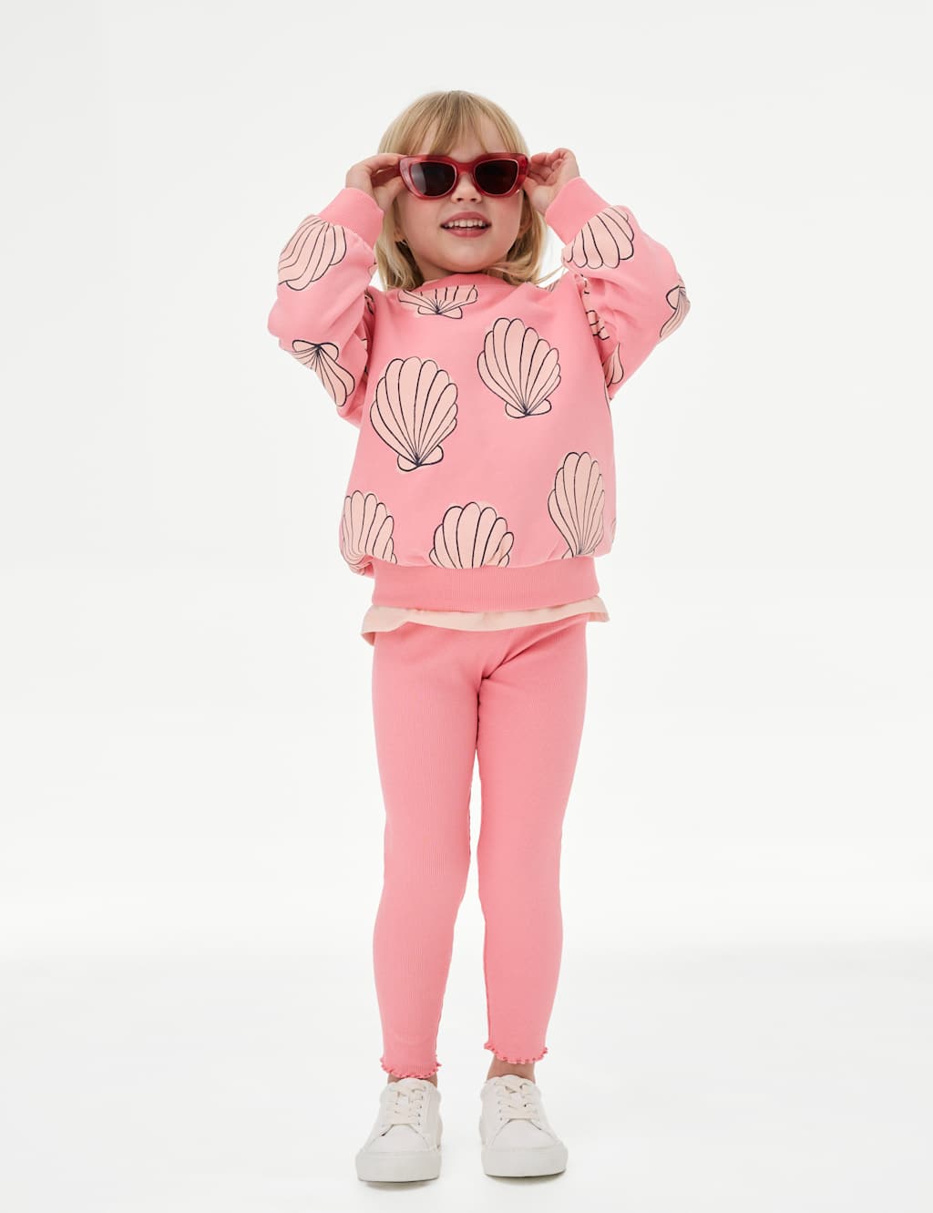 Cotton Rich Shell Print Sweatshirt (2-8 Yrs)
