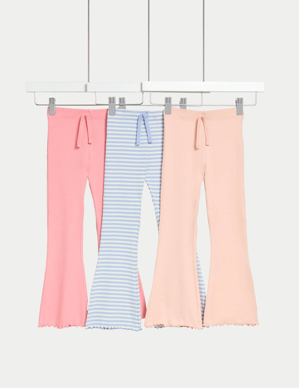 3pk Cotton Rich Kick Flare Leggings (2-8 Yrs)
