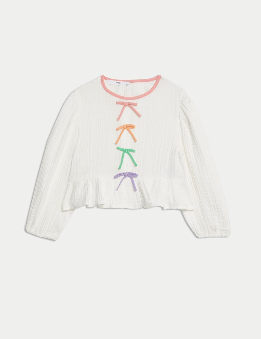 Pure Cotton Bow Top (2-16 Yrs)
