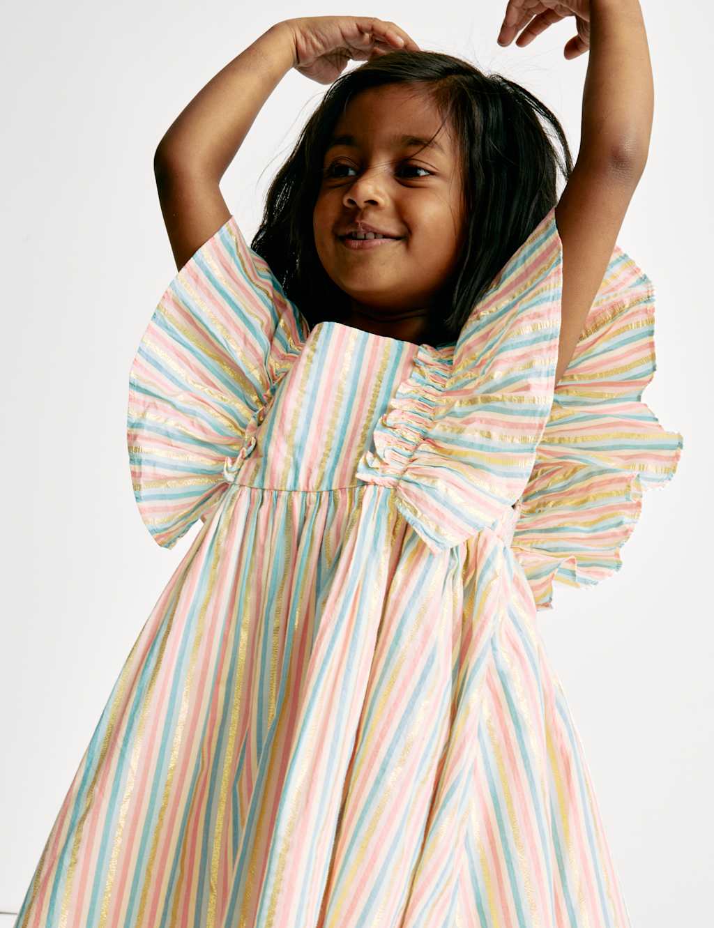 Cotton Rich Striped Dress (2-8 Yrs)