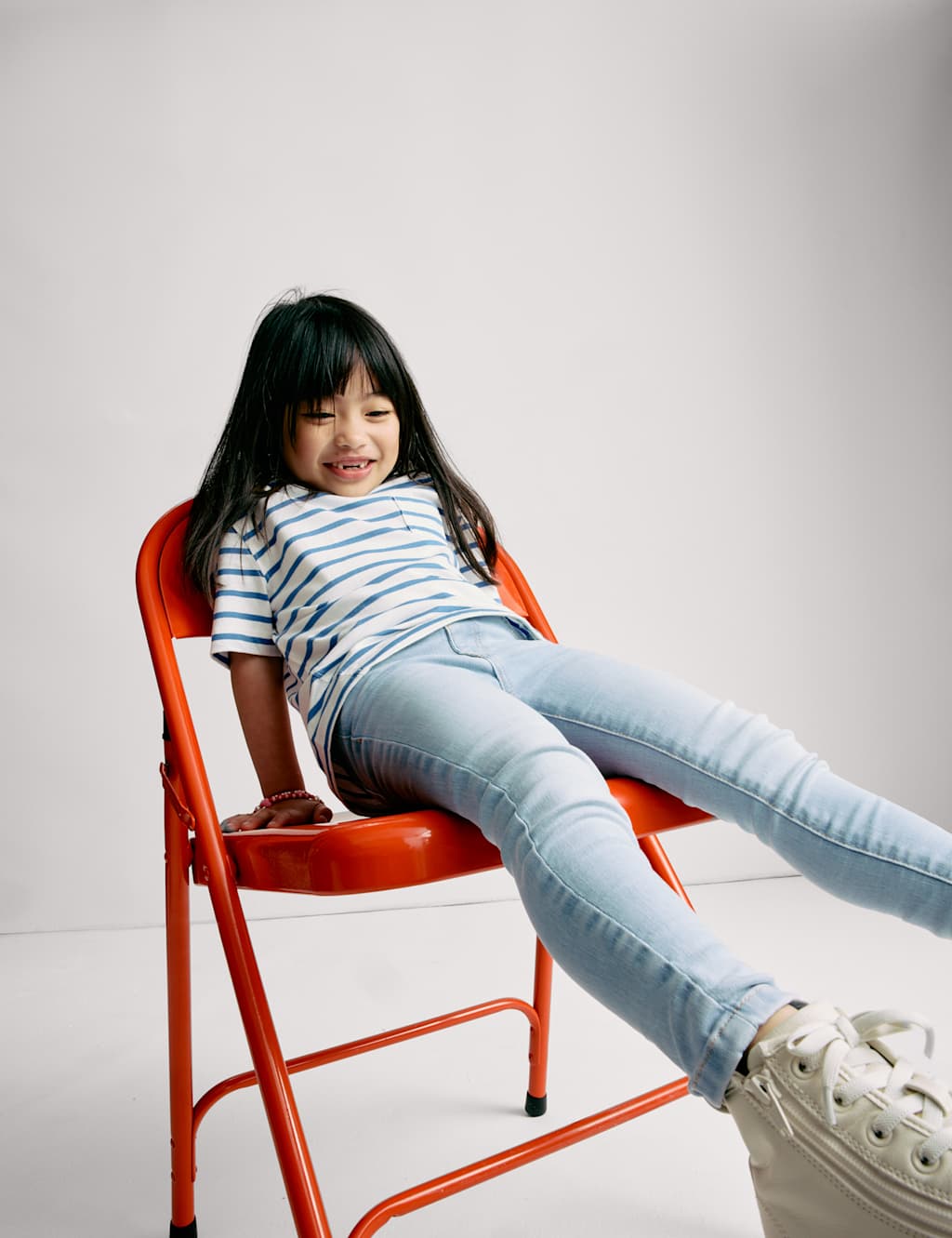 Skinny Cotton Rich Faded Jeans (2-8 Yrs)