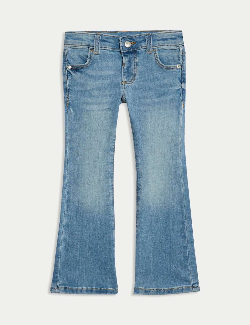 M&S Denim Flared Jeans (2-8 Yrs) Light Denim