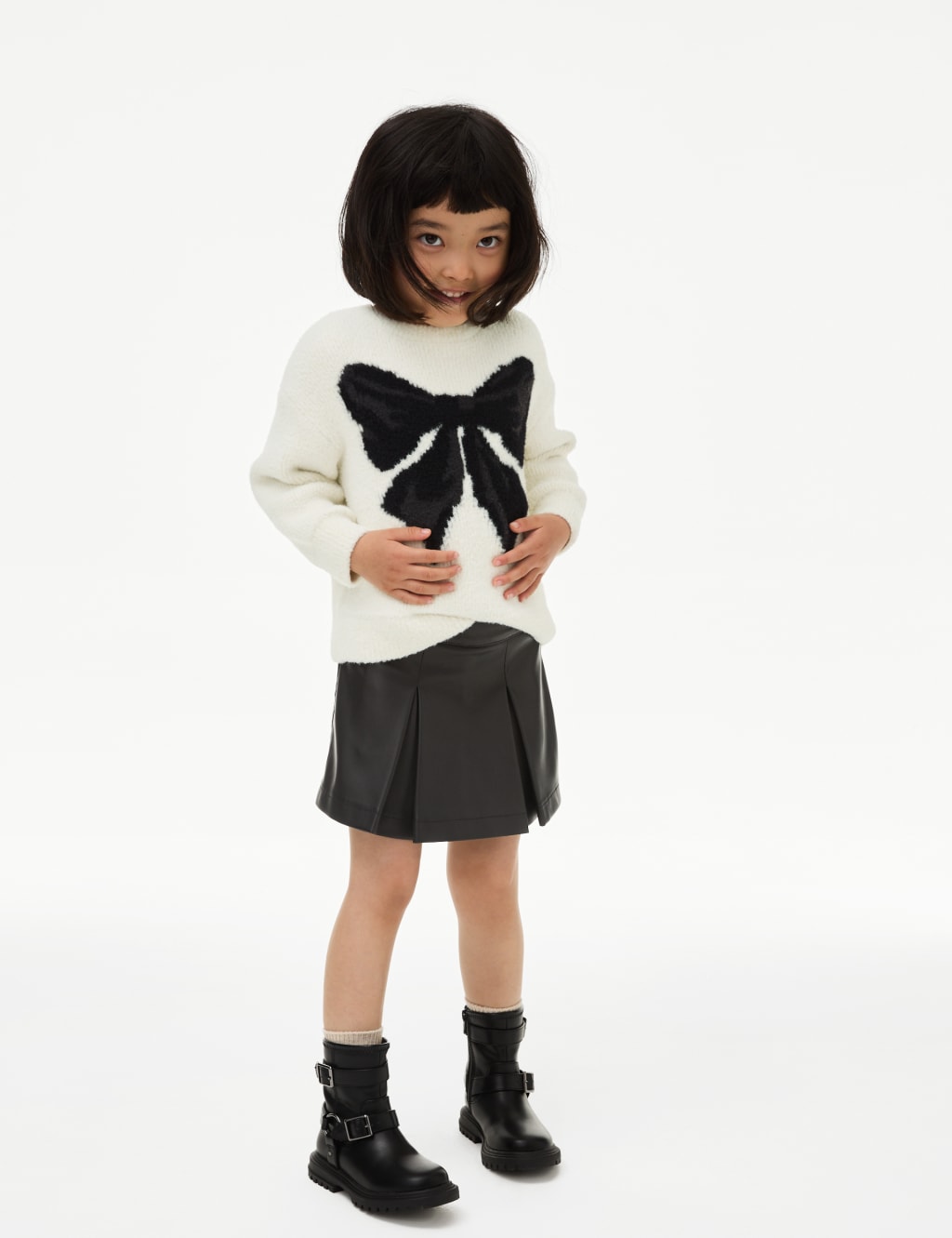 Faux Leather Skort (2-8 Yrs)