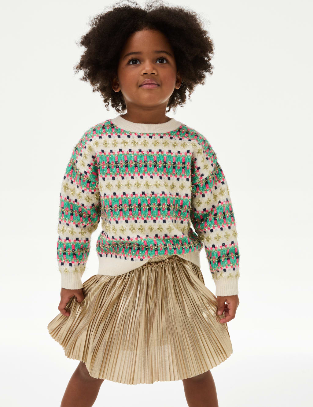 Girls Gold Skirts at M S