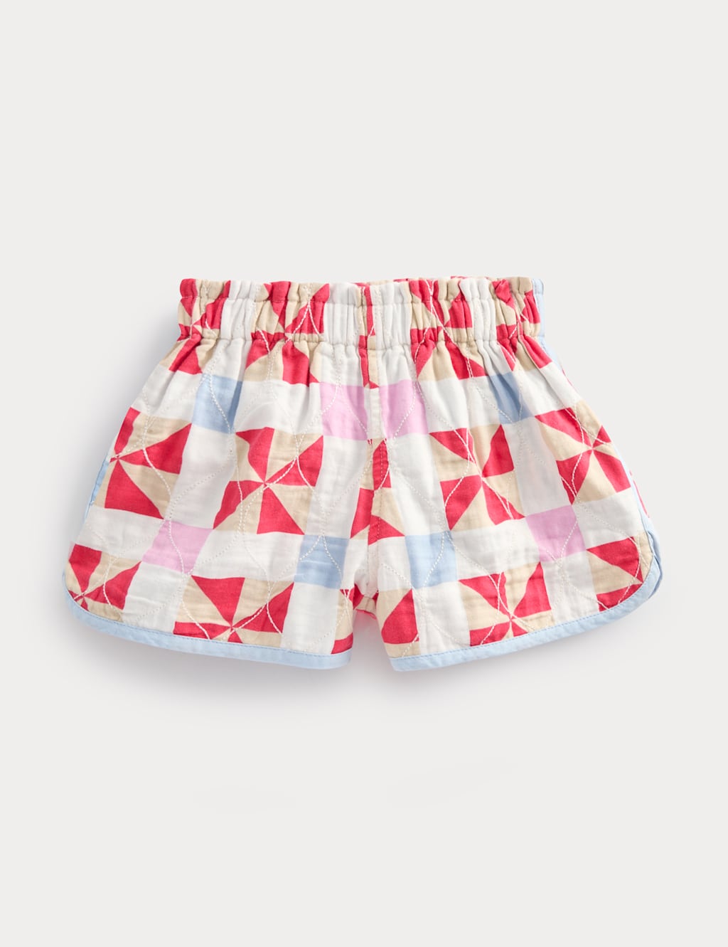 M&S Girls Pure Cotton Quilted Shorts (2-8 Yrs) - 4-5 Years - Multi