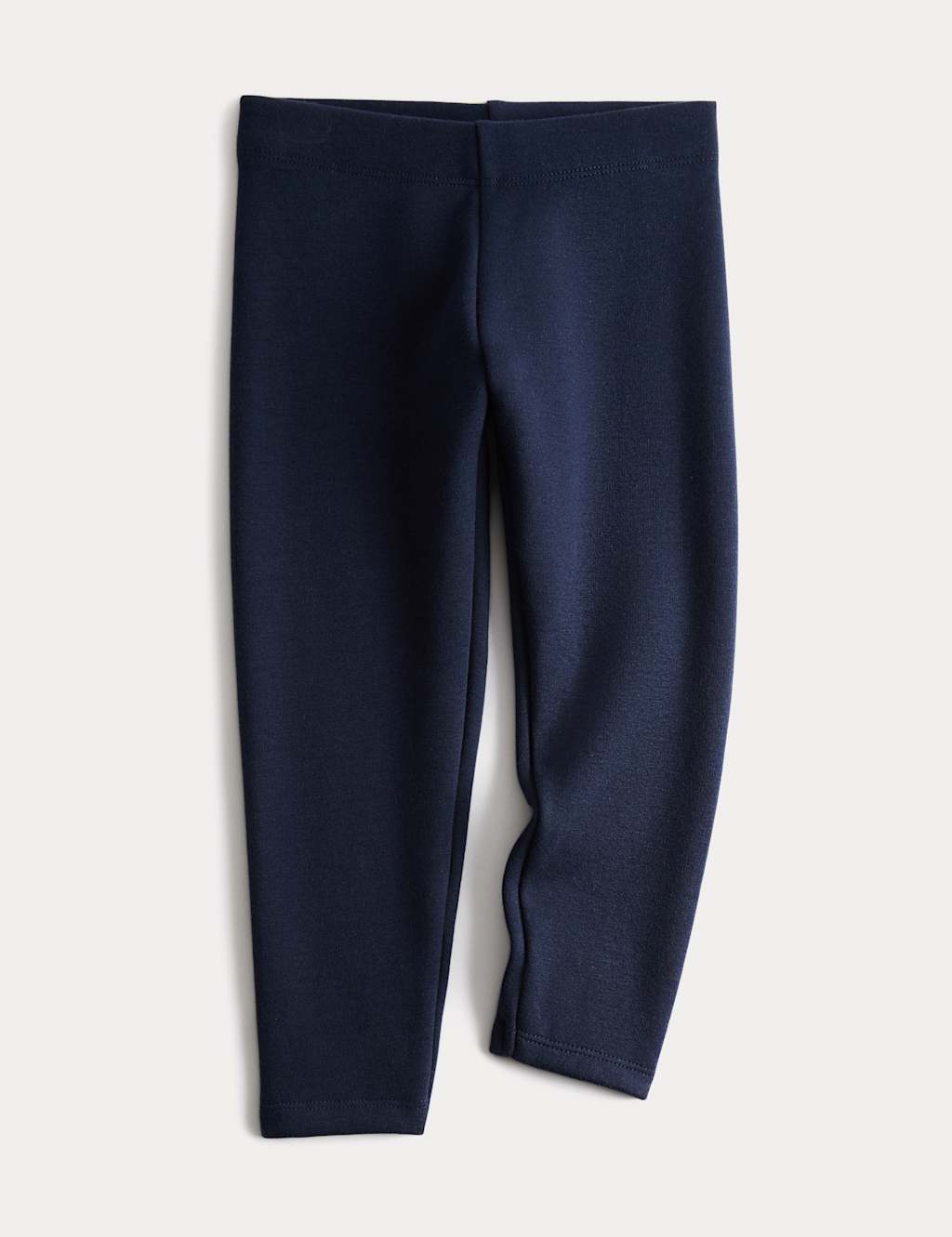 M&S Girls Regular Fit Fleece Lined Leggings (2-8 Yrs) - 5-6 Years - Navy