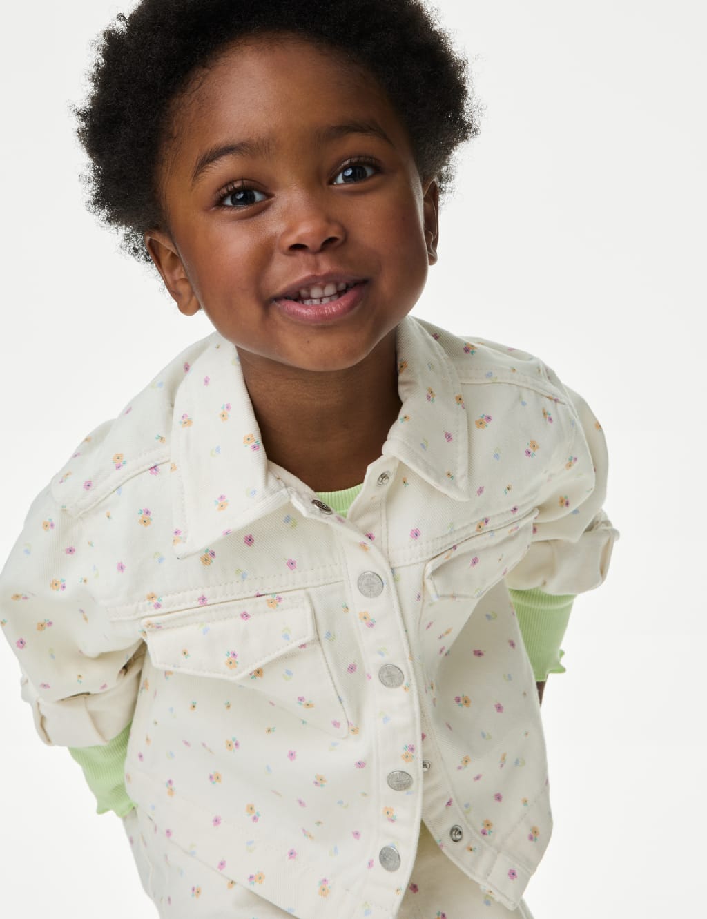 3pc Cotton Rich Ditsy Floral Outfit (2-8 Yrs)