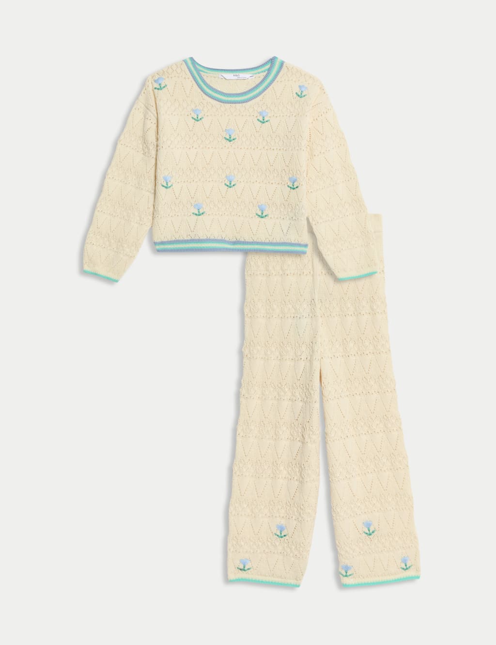 2pc Pure Cotton Knitted Top & Bottom Outfit (2-8 Yrs)