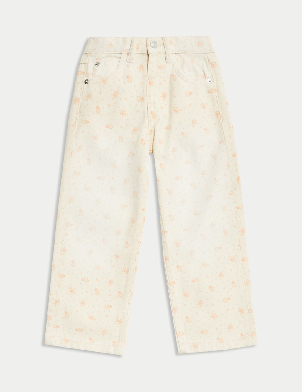 Wide Leg Pure Cotton Jeans (2-16 Yrs)