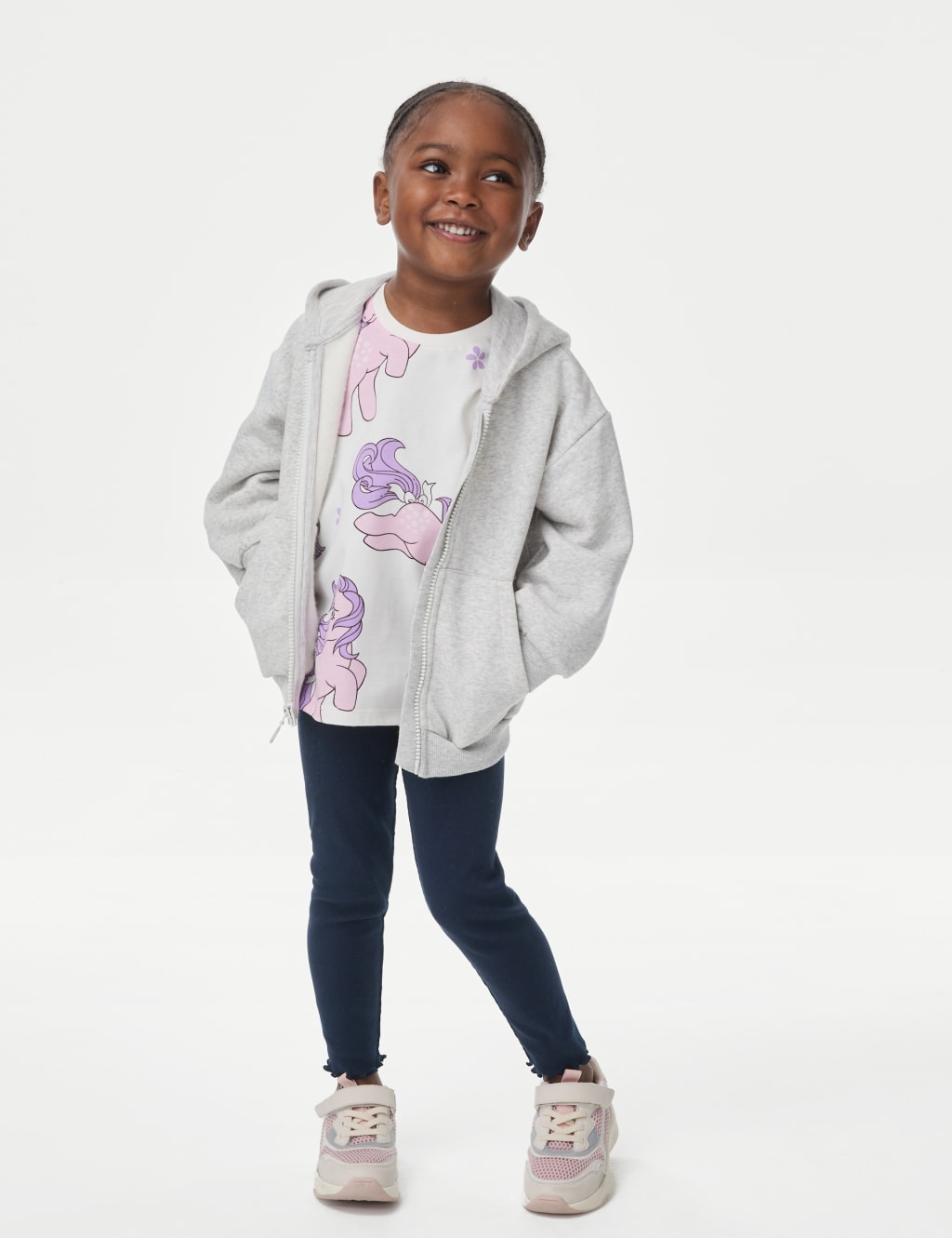 Cotton Rich Ribbed Leggings (2-8 Yrs)