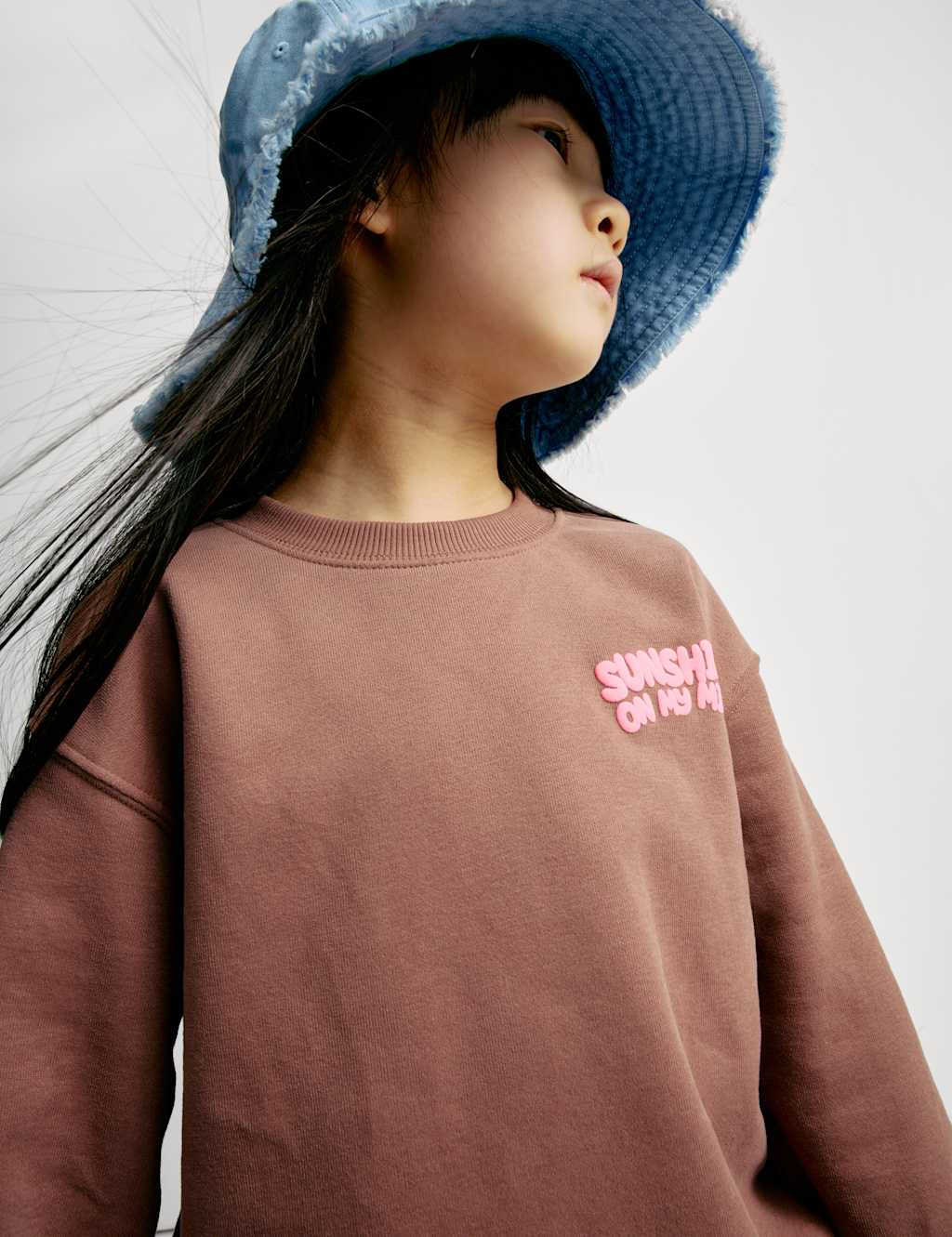 Cotton Rich Sunshine Slogan Sweatshirt (2-8 Yrs)