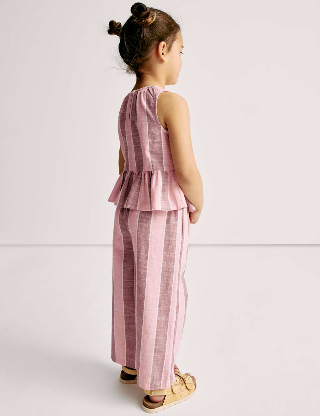 Pure Cotton Striped Top & Bottom Outfit (2-16 Yrs)