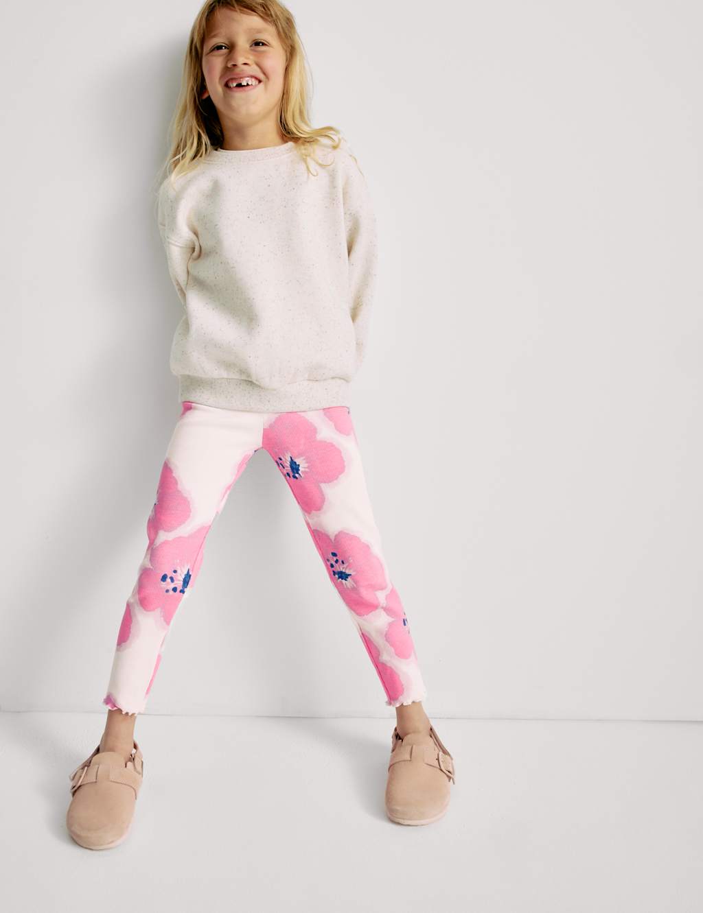 Cotton Rich Floral Leggings (2-8 Yrs)