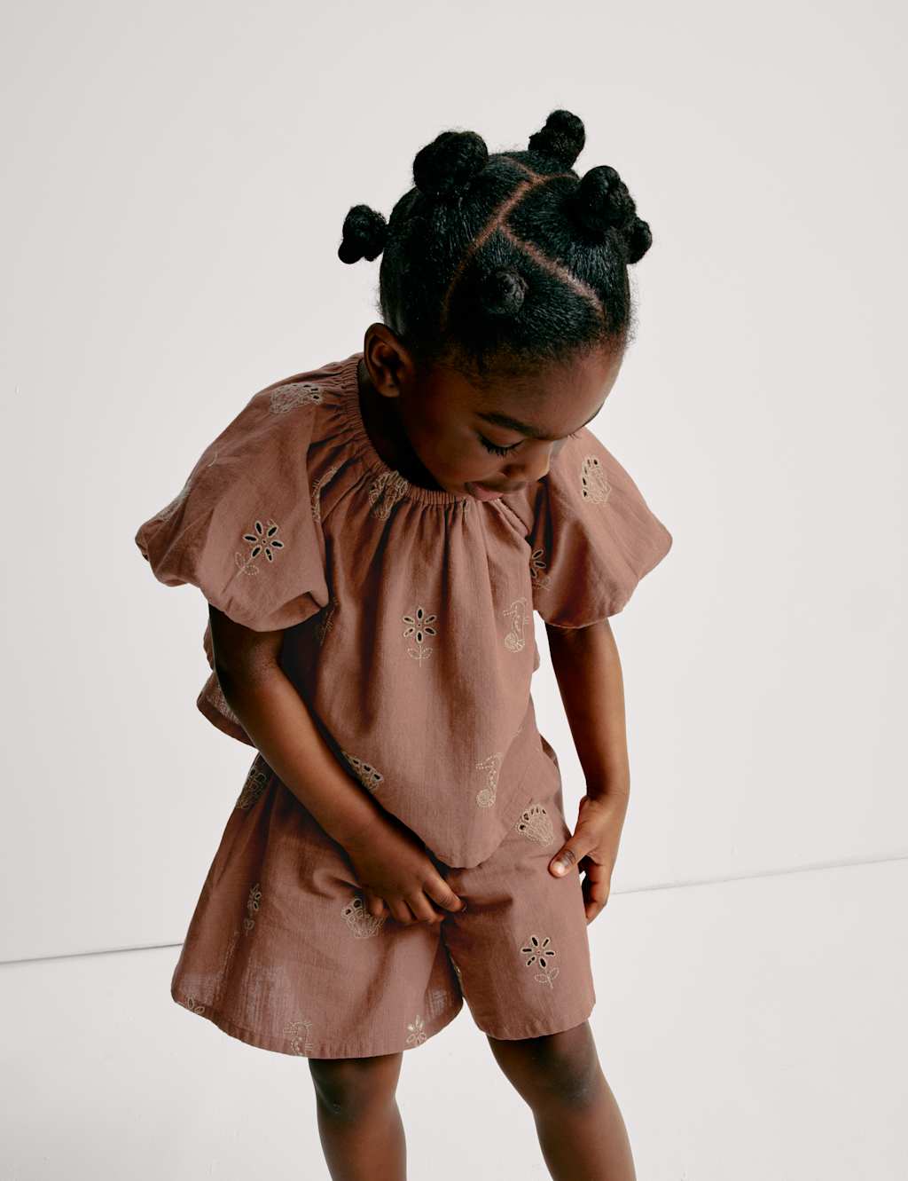 Pure Cotton Embroidered Top & Bottom Outfit (2-16 Yrs)
